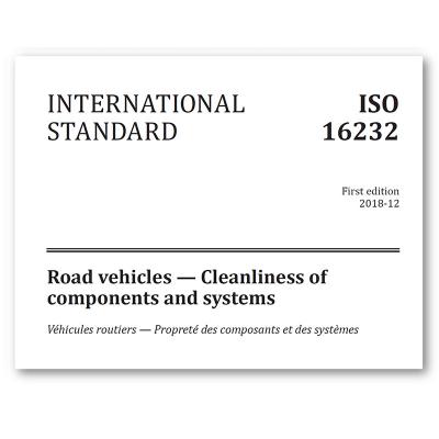 ISO 16232 technical cleanliness
