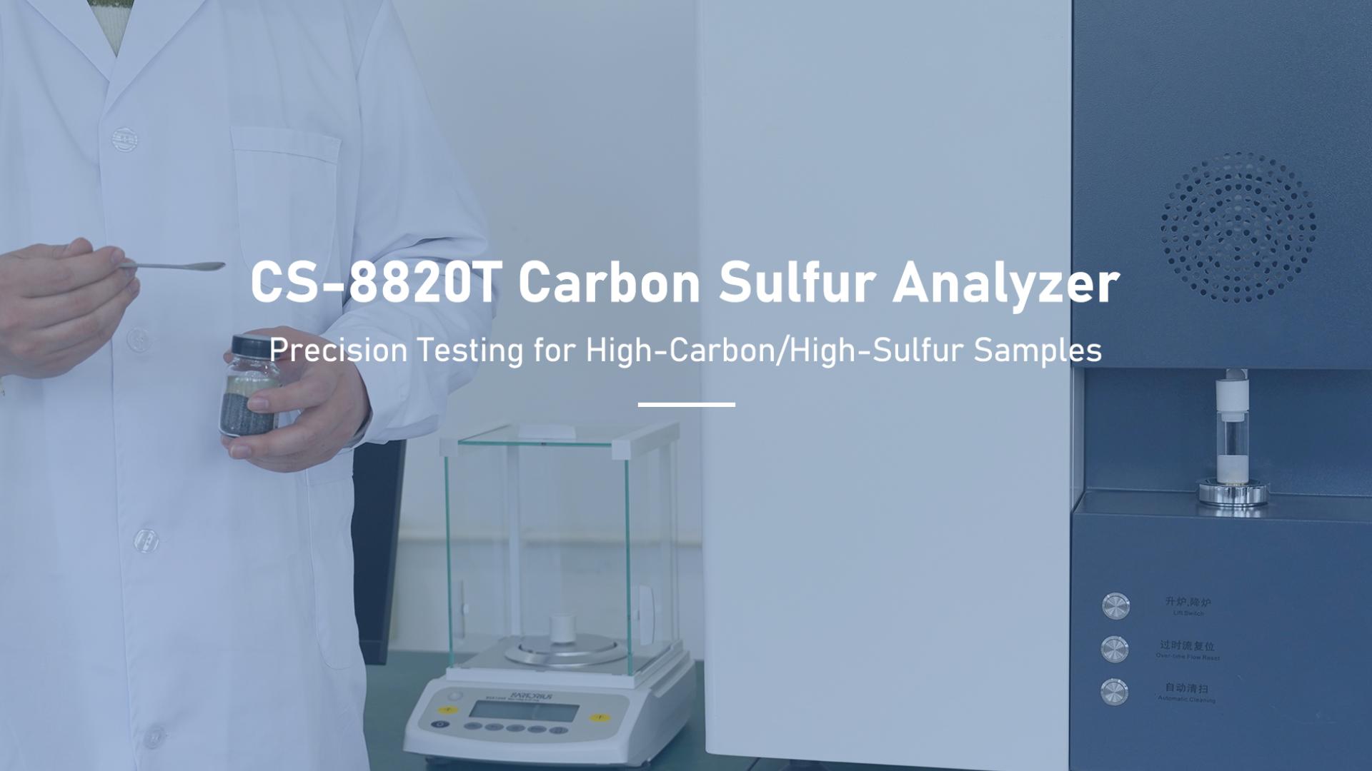 Analizador de azufre y carbono CS-8820T | Pruebas de precisión para muestras con alto contenido de carbono y azufre